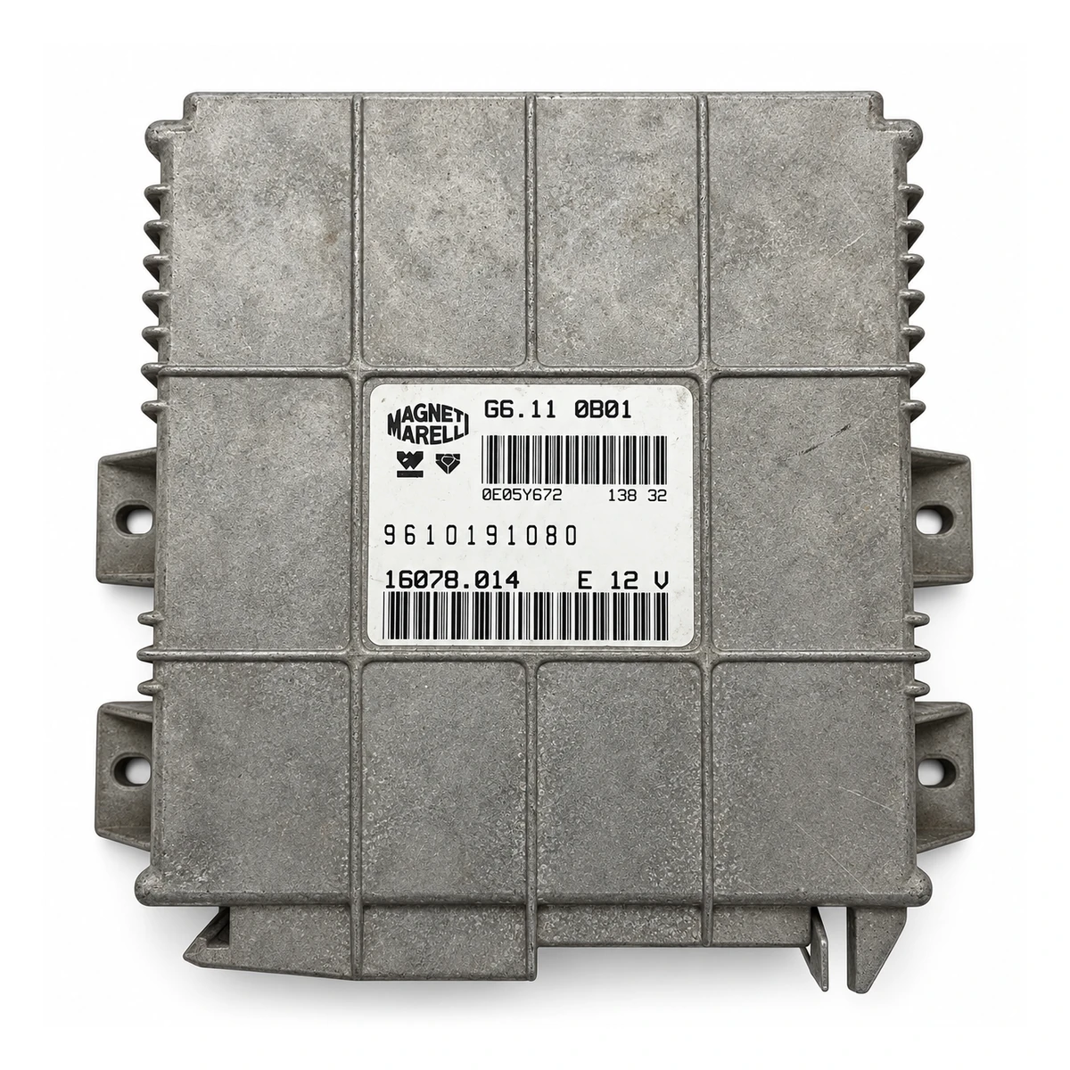 Illustration du boîtier Calculateur moteur Magneti Marelli 9610191080 / G6.11 0B01 : 9610191080-G6.110B01 / 9610191080-G6.11 0B01.