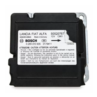 Illustration du boîtier airbag Bosch 0285010935 / 50520767, référence Bosch aussi écrite 0 285 010 935.