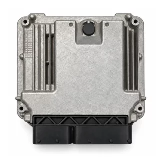 Boîtier Bosch — coque presque carrée nervurée, quatre fixations et deux prises noires — illustration fidèle de la coque extérieure