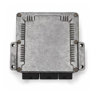Housing Bosch — six screws, four holes and three black backs with a wide left cover — faithful illustration of the outer housing