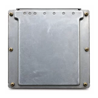 Housing Bosch — metal face with six screws and seven round impressions — faithful illustration of the outer housing