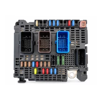 Housing BSM — black, brown and blue connectors, grille and mounts AB1 — faithful illustration of the outer housing