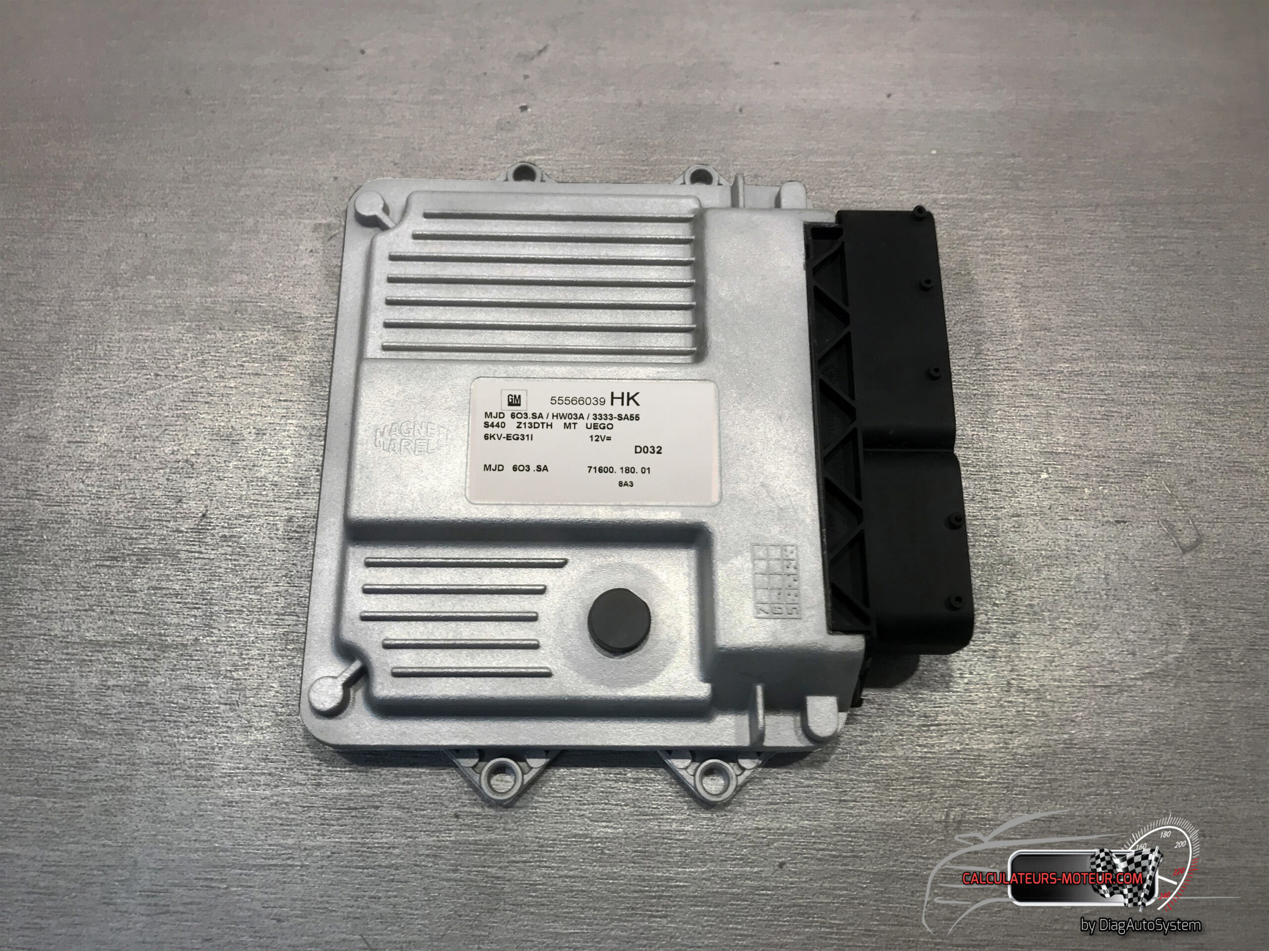 Calculateur moteur Magneti Marelli MJD 6O3.SA Opel 1.3CDTI — Réf. 55566039HK-MJD 6O3.SA/HW03A/3333-SA55